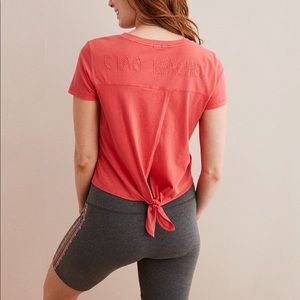 Aerie Coral Tie Shirt